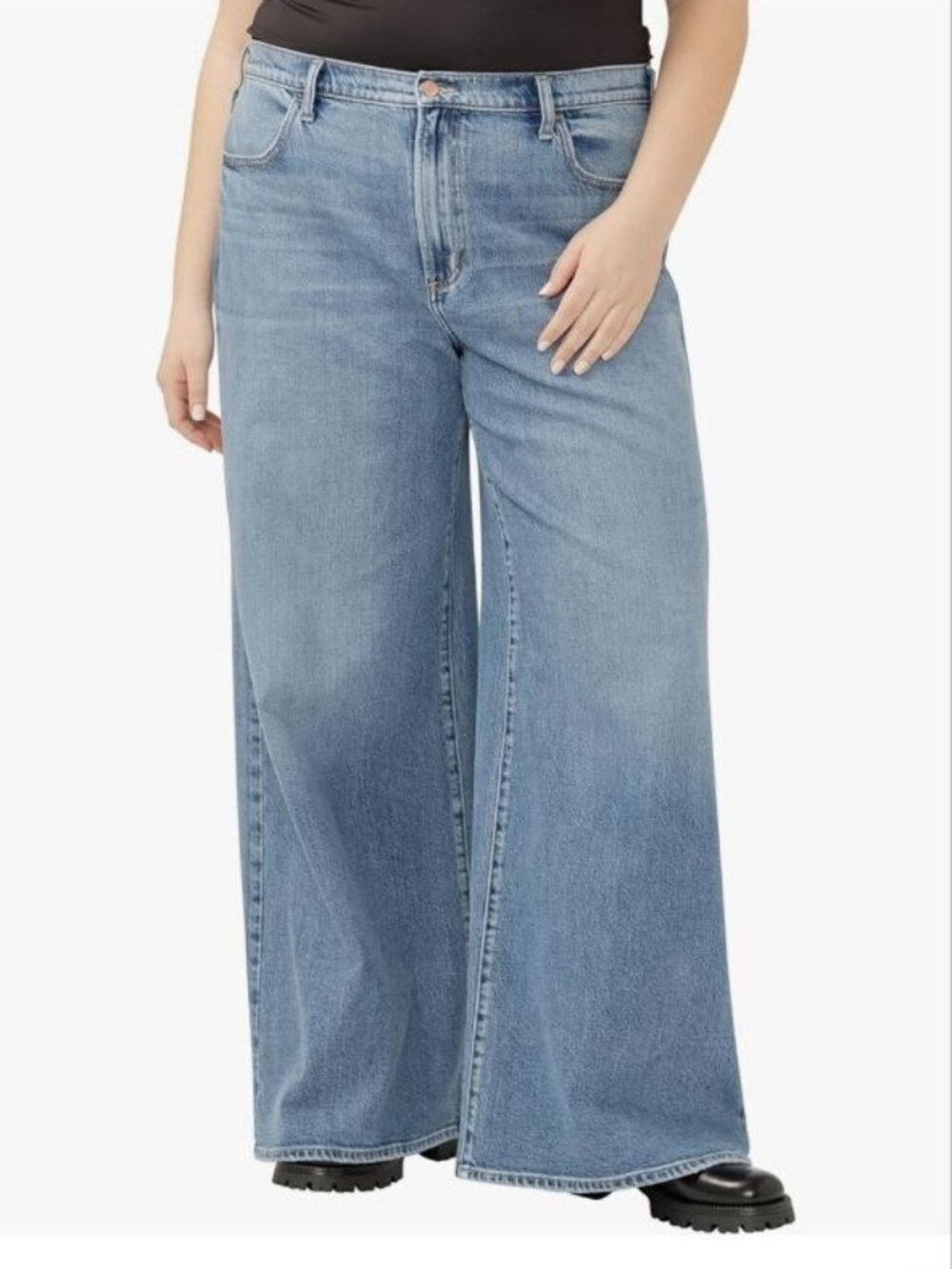 $94 Silver Jeans Women's Plus Size Highly Desirable High Rise Ultra Wide Leg